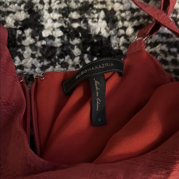 BCBGMaxAzria High‎ Low Dress in Rich Red - Picture 2 of 3